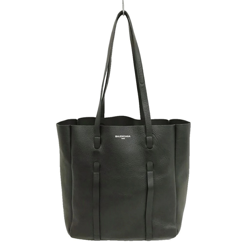 Balenciaga Tote Leather Bag Shoulder Black